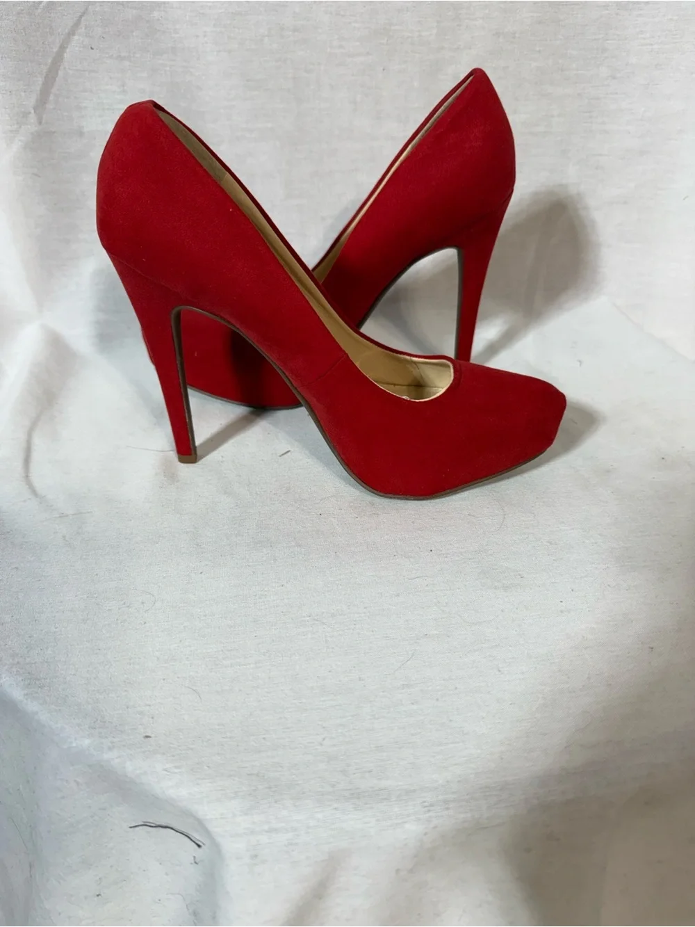 Jessica Simpson Red Suede Platform Stiletto Pump size 7